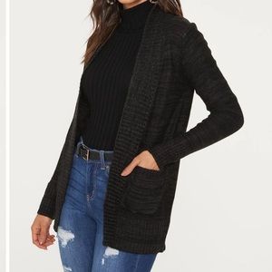 New Cardigan - Black and Charcoal